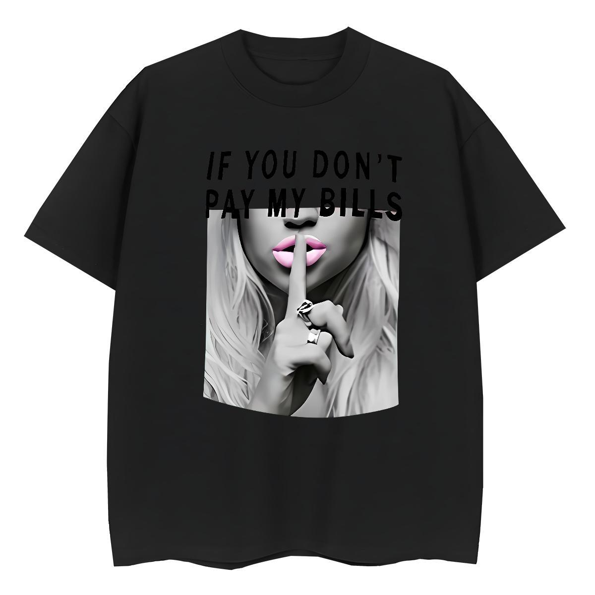 Lady Unisex Tshirts 230g Cotton letter High Street Hip Hop Women T Shirts Round Neck Short Sleeve Anime Polos