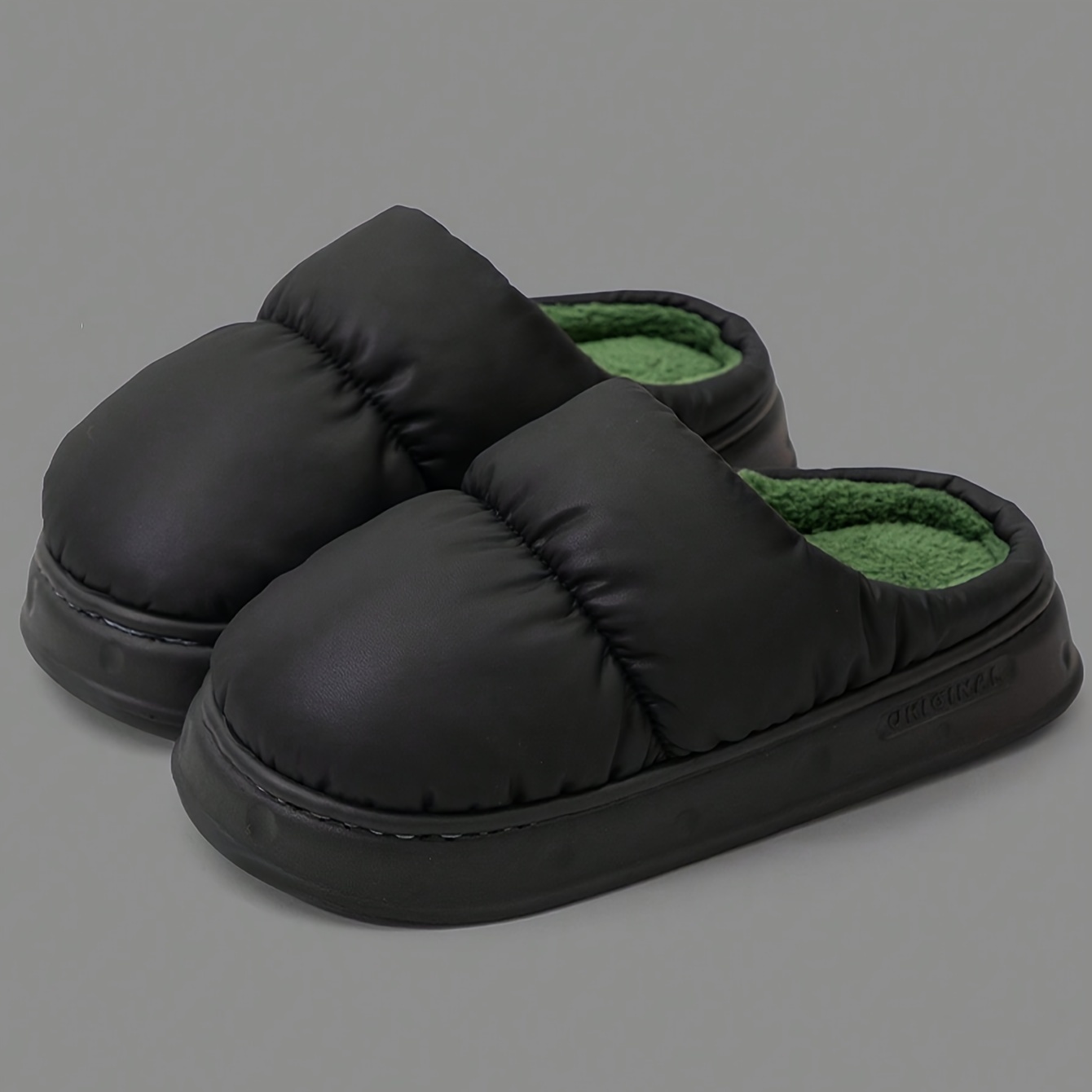Ultra-Soft Mens Fashion Slippers - Lightweight, Breathable, Warm, and Comfortable Slip-On Shoes with Lined Fuzz for Autumn and Winter - Casual, Round-