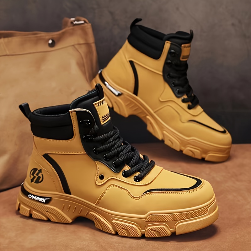 Men's Ankle Boots - Breathable, Comfortable, Non-slip, Waterproof, Lightweight Boots for Outdoor Walking, Hiking, Mountaineering - Perfect Autumn