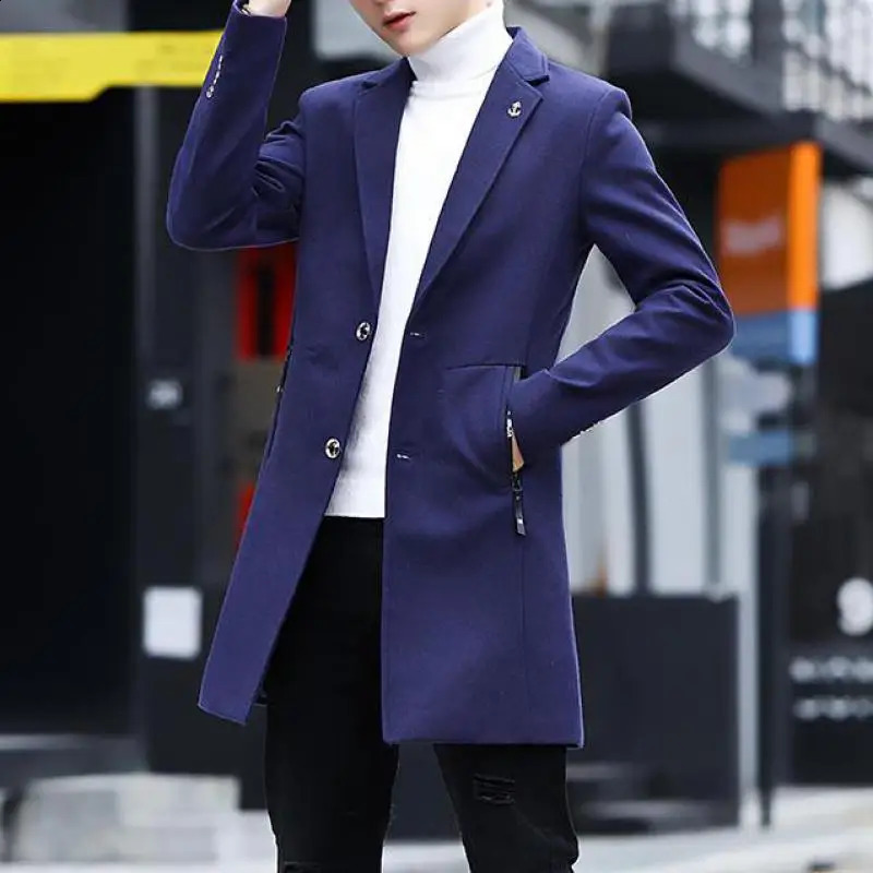 Claret Red Long Trench Coats For Mens Fashionable Slim Fit Burgundy Overcoats Mens Black Long Jackets Steampunk Style Clothing 240828