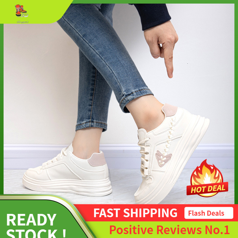 Ddmysports W Little White Autumn Trend New Thick Soled Sports Women S Flat Casual Shoes OUTDOOR
