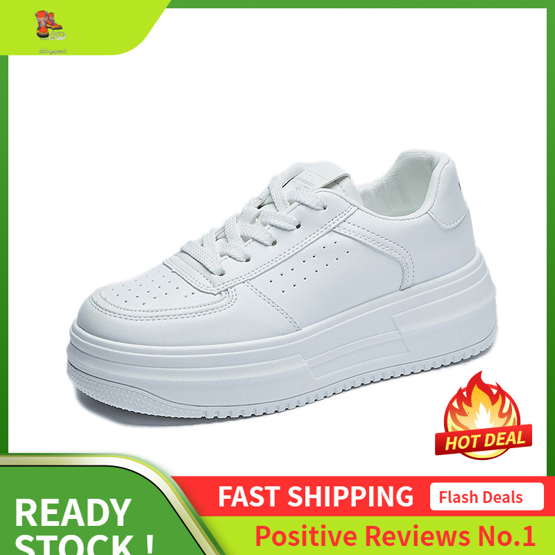 Ddmysports Little White Spring New Versatile Student Board Instagram Korean Thick Sole Casual Shoes Female MX OUTDOOR