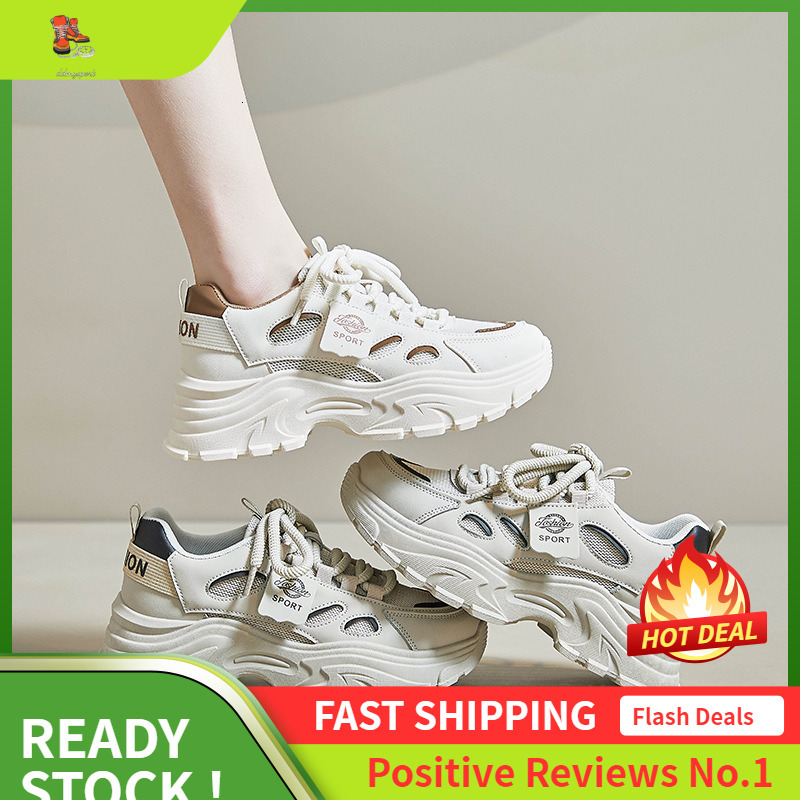 Ddmysports Instagram Korean New Dad Women S Spring Student Sports Running Casual Shoes Thick Sole Eightened T OUTDOOR