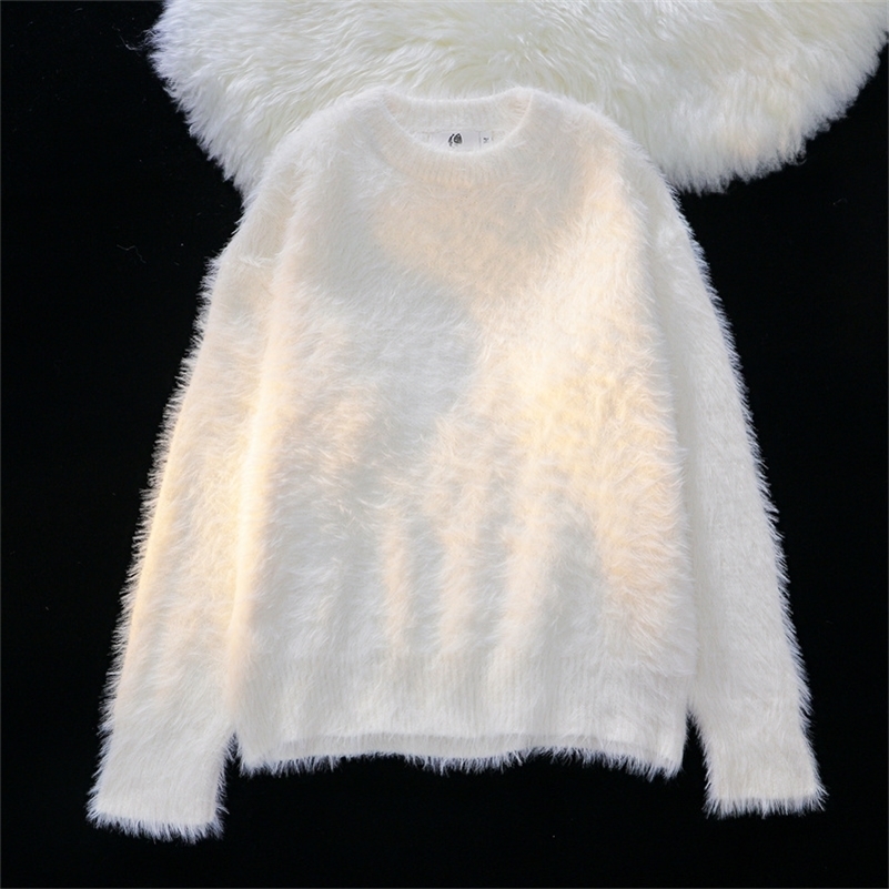 2024 Men Autumn Winter Oversize Solid Color Knitted Jumpers Male O-neck Sweater Tops Men Long Sleeve Warm Pullovers I594 240828