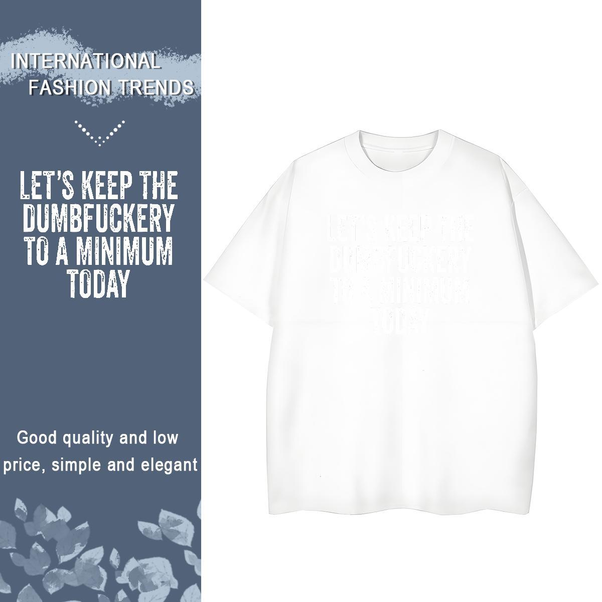 High quality Tshirt for Man Woman 230g Pure Cotton letter Casual Daily Wear T shirt Short Sleeve O-Neck Custom Print Oversized Clothes Shirt