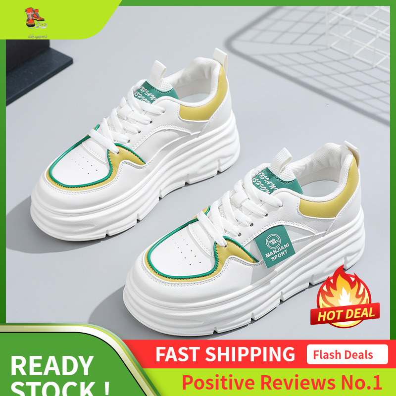 Ddmysports XQ A New Height Increasing Board Shoes For Women Spring Summer Thick Soled Korean Version Versatile Fashion Learning OUTDOOR