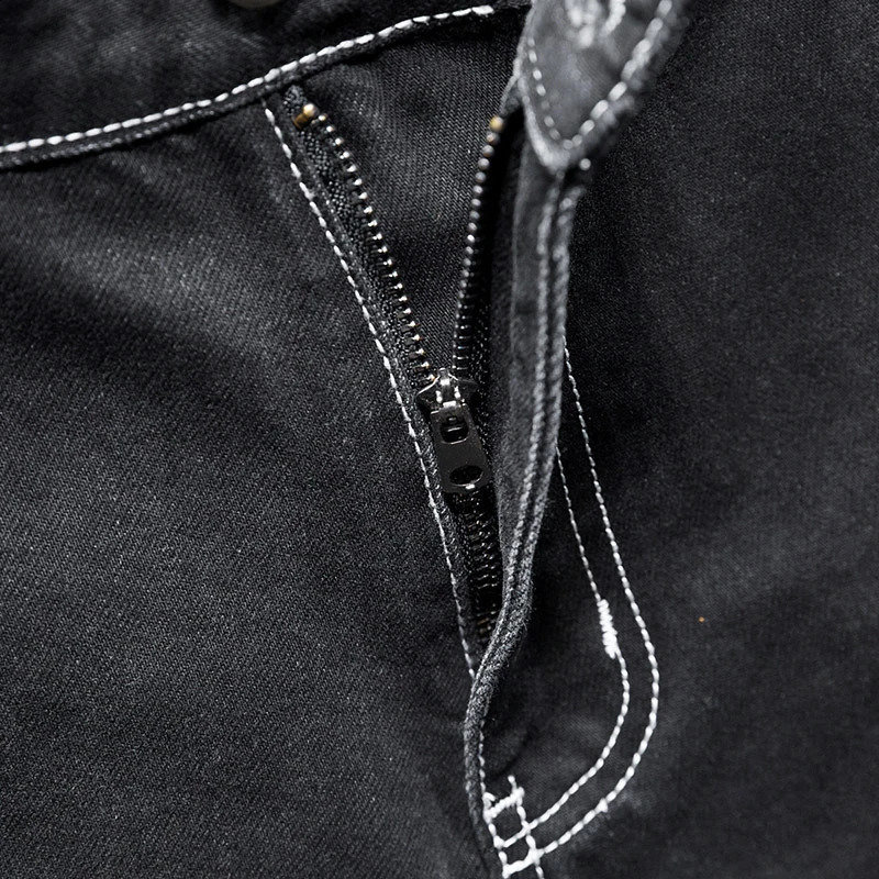 Black jeans mens harem pants loose pocket pants tapered streetwear mens clothing denim Trojan horse ly arrived in 240829