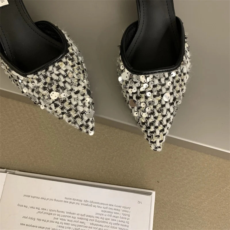 Pointed Toe Fashion Shoes 2024 Womens Boots Party Shoes Light Sensual Sandals Elegant Fine High Heels Zapatos 240827