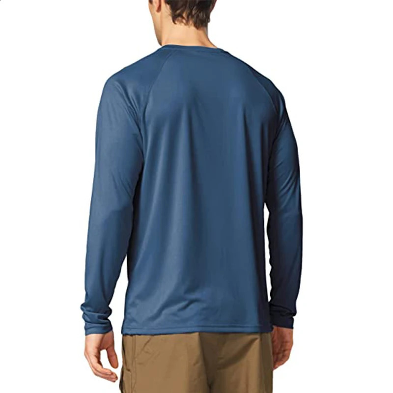 Mens Sun Protection shirts Summer UPF 50 Long Sleeve Quick Dry Men Shirts Breathable Hiking Fish Performance Tops UVProof 240823