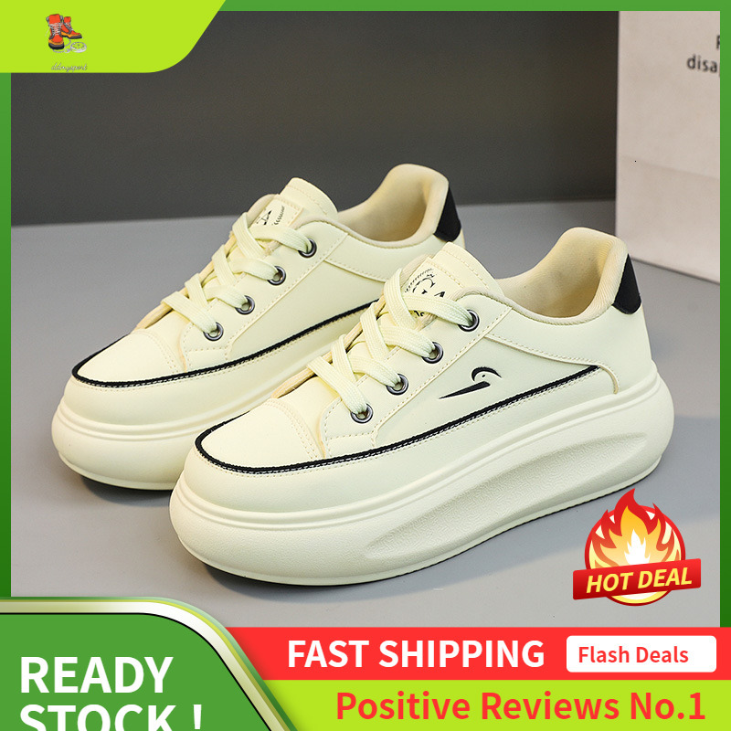 Ddmysports Q New Shallow Mouth Women S Shoes Summer Autumn Season Trend Breathable Height Increasing Thick Sole Sports And Leisure Shoe Board OUTDOOR