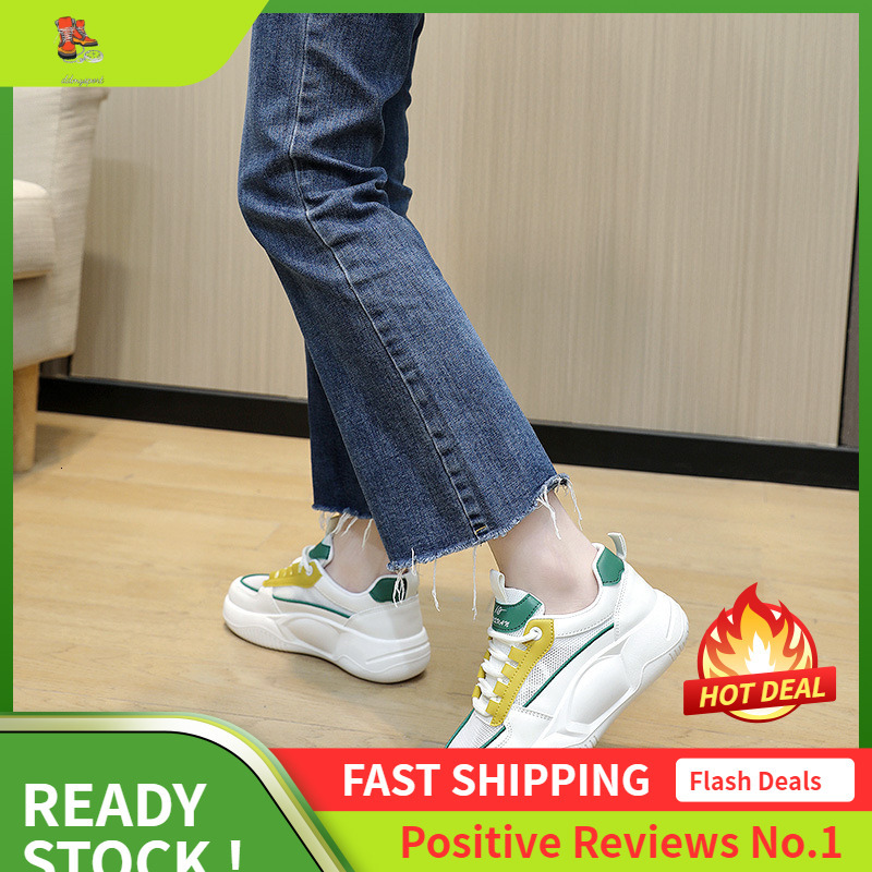 Ddmysports K Mesh Board For Women In Spring And Summer Breathable Thick Sole Height Increasing Versatile Casual S Shoes OUTDOOR