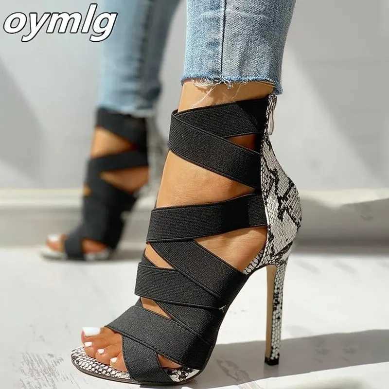 New Arrival Womens sandals high heels gladiators ankle straps sandals womens party pumps sandals womens large-sized T250110