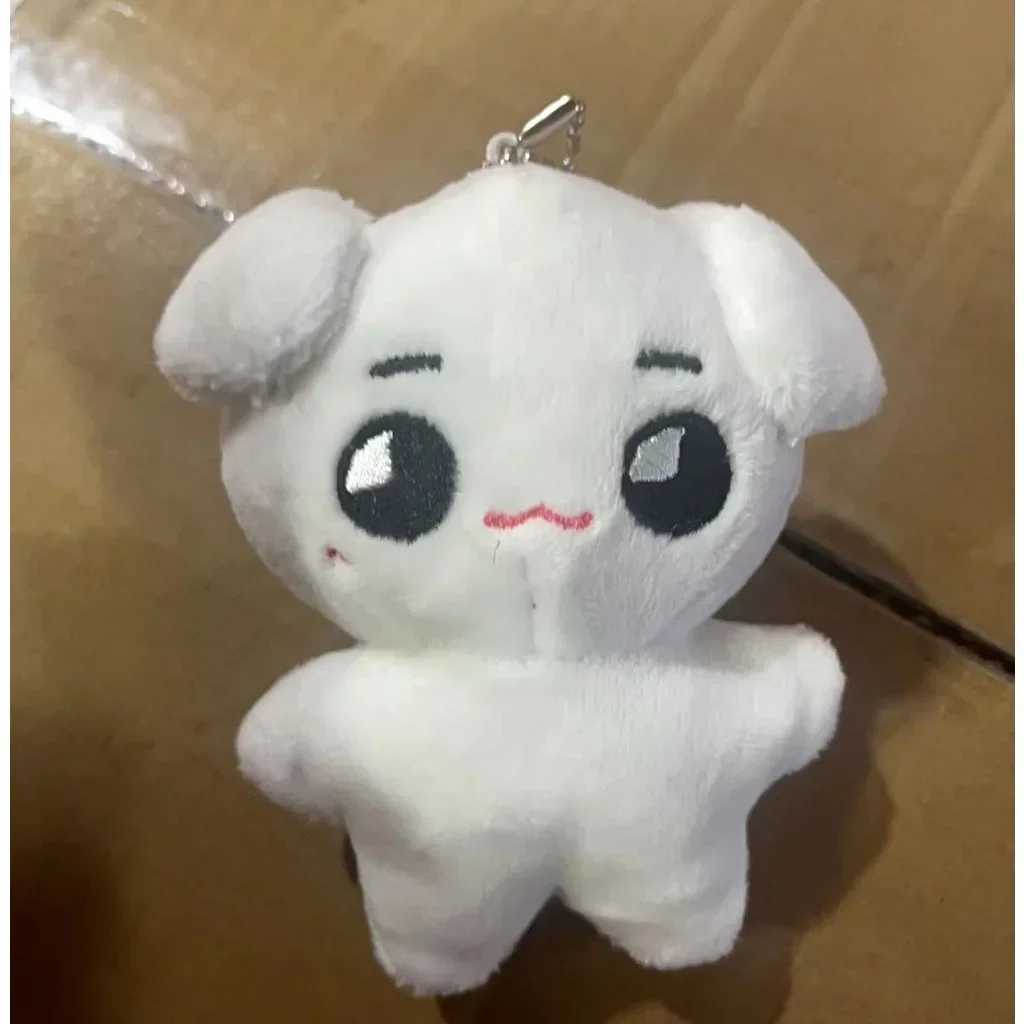 Kpop Idol Tyongya Plush Doll Stuffed White Puppy Key ChainsXJ240828