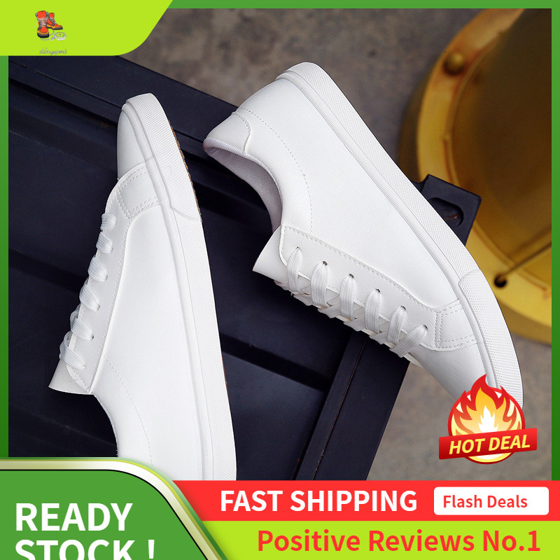 Ddmysports New Spring Lace Up Flat Leather Canvas White Board Women Casual Shoes For OUTDOOR