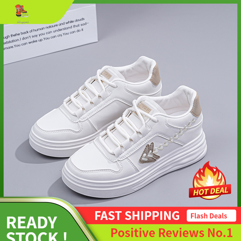 Ddmysports W Little White Autumn Trend New Thick Soled Sports Women S Flat Casual Shoes OUTDOOR