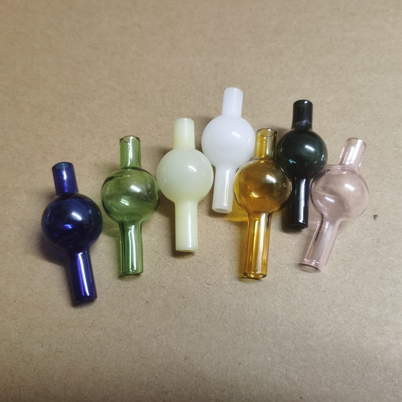 10Pcs 22mm Glass Ball Bubble Carb Cap For Quartz Thermal P Banger 10mm 14mm 18mm Quartz Thermal Nail For Oil Rigs Glass Bongs