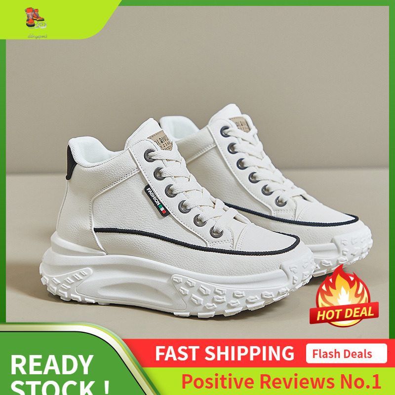 Ddmysports Igh Top For Women In Autumn New S Big Toe Rocking Thick Soled Casual Board Shoes Street Photography Instagram Trend Z OUTDOOR
