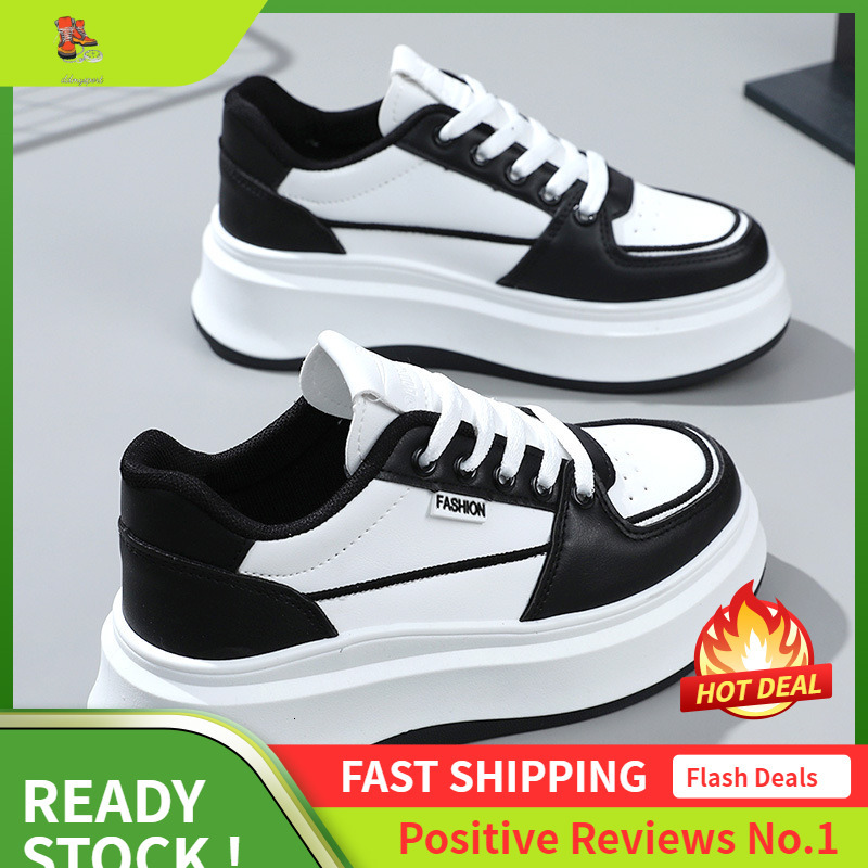 Ddmysports S New White Women S Versatile Casual Spring And Summer Trend Student Shoes Height Up OUTDOOR