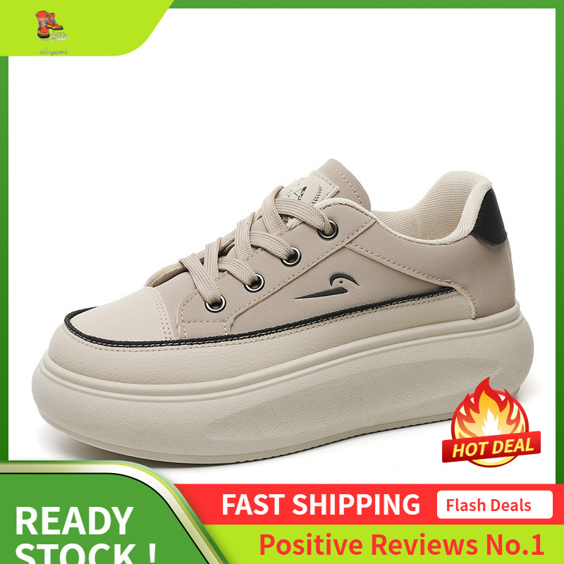 Ddmysports Q New Shallow Mouth Women S Shoes Summer Autumn Season Trend Breathable Height Increasing Thick Sole Sports And Leisure Shoe Board OUTDOOR