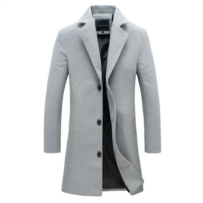 Mens ultra-thin windproof jacket winter warm windproof jacket Great Wall City jacket mens casual wool jacket 240829