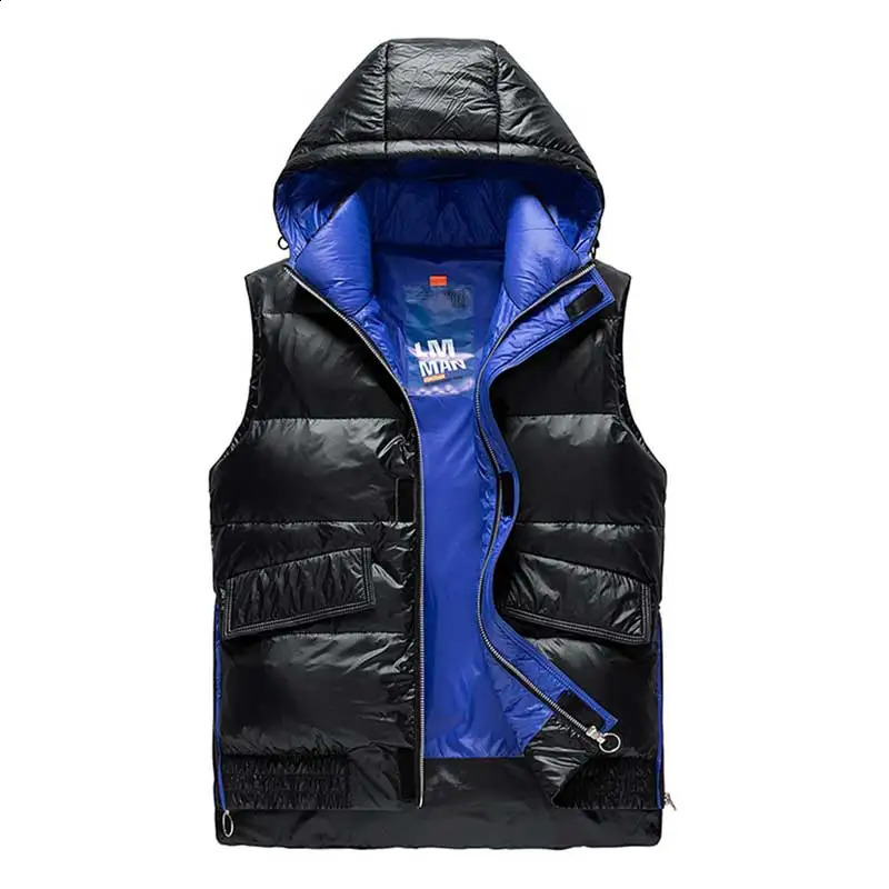 90% duck down jacket mens autumn and winter plush thick windproof lightweight hooded 240828