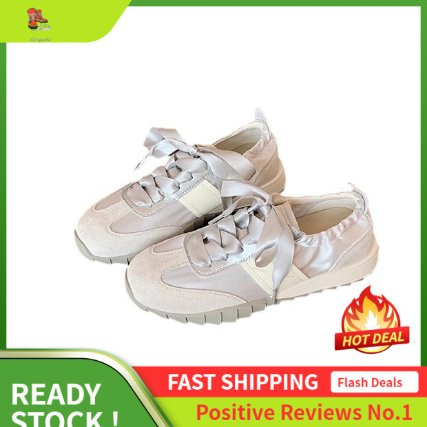 Ddmysports Cowhide Edition Grape Mom Same Eartbeat Signal Ballet Style Soft Bottom Splicing Ribbon Versatile Forrest Gump Casual Shoes For Women OUTDO