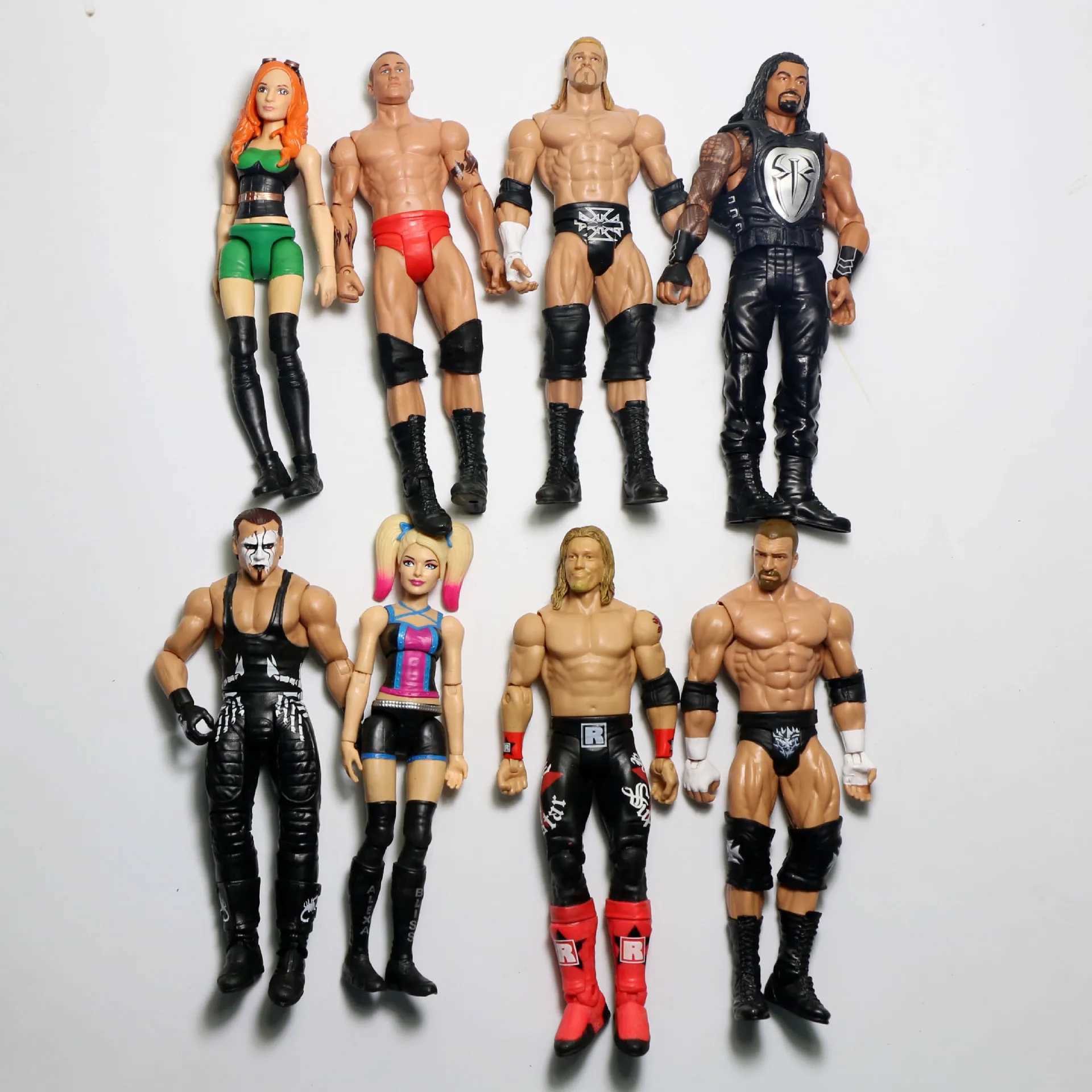 New Arrival 16-18 cm High Classic Toy Professional Wrestler Mens and Womens Action Character Toy Multi Style 5.0 W240828