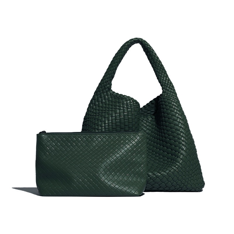 3 Shoulder Bags Style Handbag Fashionable And Stylish Niche Design Woven Bucket Bag One-shoulder Underarm Simple Retro 4