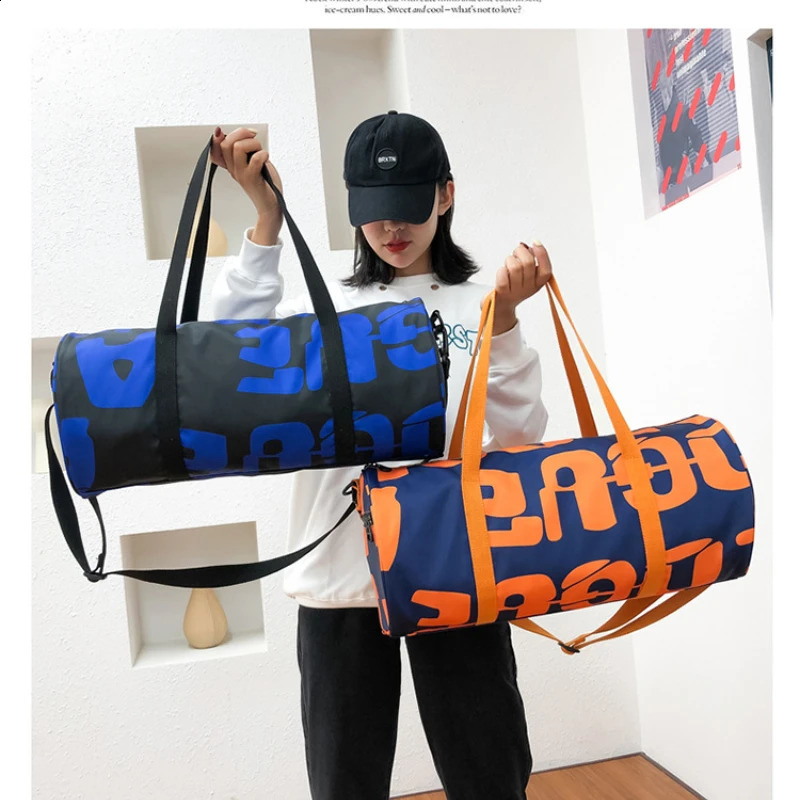 Fashion Travel Bag Womens One Shoulder Travel Bag Fitness Sports Bag Crossbody Bag Handbag Female Yoga Travel Bag 240829