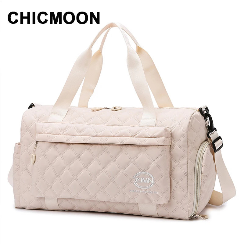 Front Pocket Travel Duffel Bag Gym Bag for Women Shoulder Bags Carry on Weekend Bags Waterproof Hand Luggage Airport Cabin Bag 240829