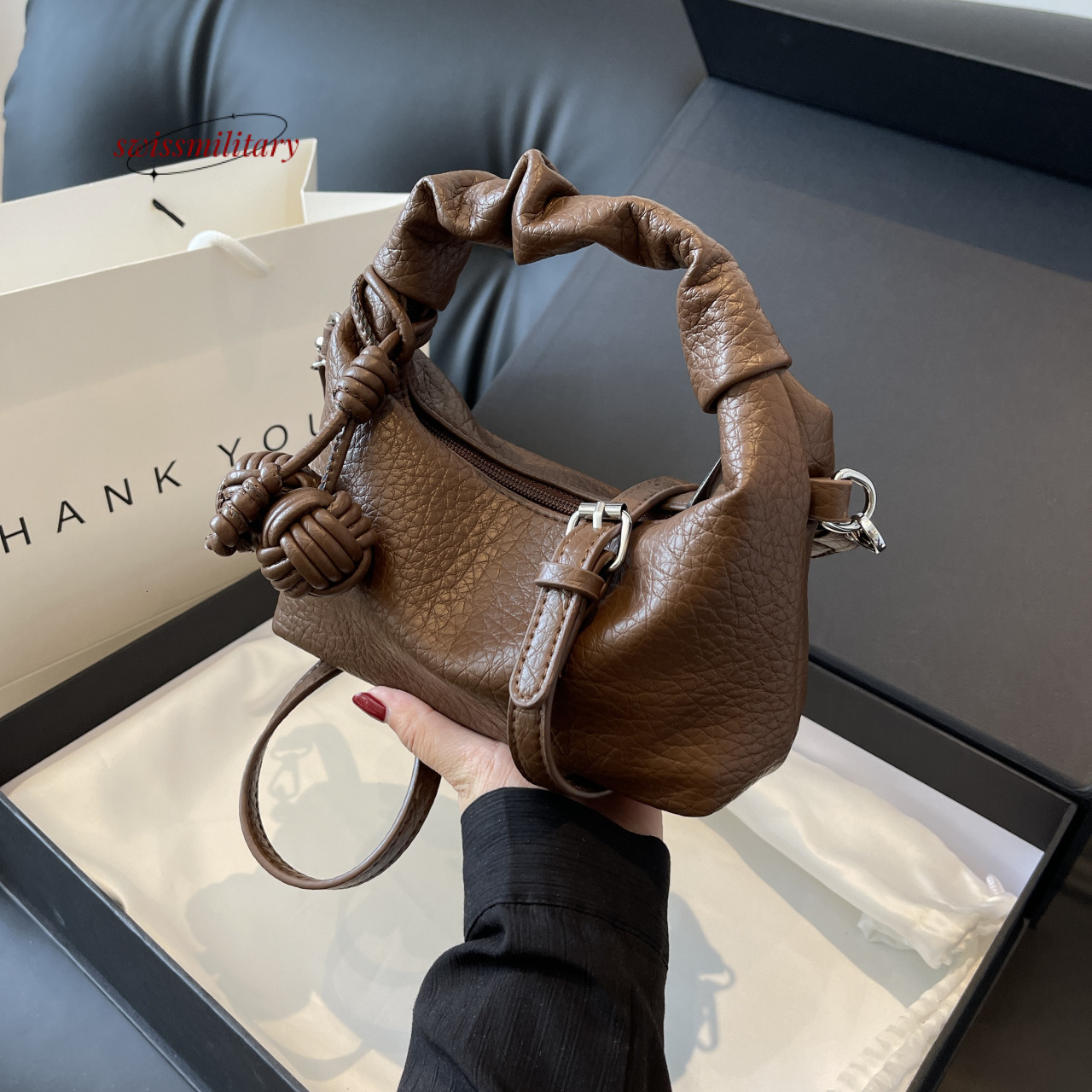Swissmilitary This year's popular underarm for women in 2024, new niche fashion handbags, versatile single shoulder dumpling bags, crossbody bags