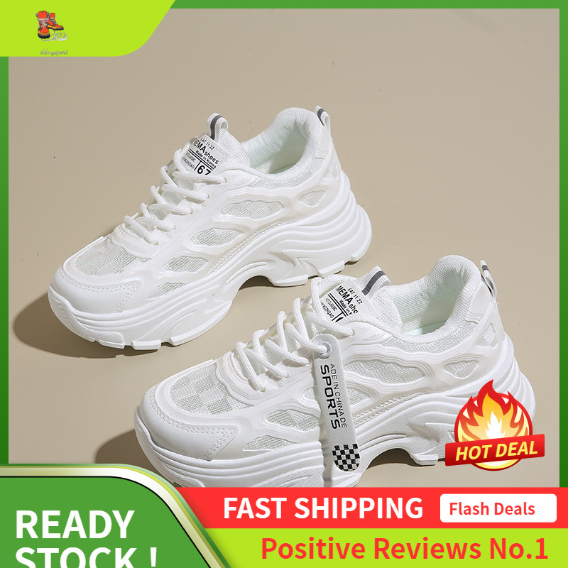 Ddmysports Instagram Korean New Dad Women S Summer Student Sports Running Breathable Casual Shoes Increase Eight By OUTDOOR
