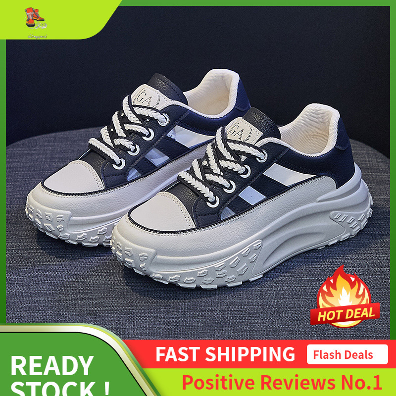 Ddmysports Korean Summer New Dad Women S Instagram Trendy Student Breathable Sports Shoes Thick Sole Elevated Casual Q OUTDOOR