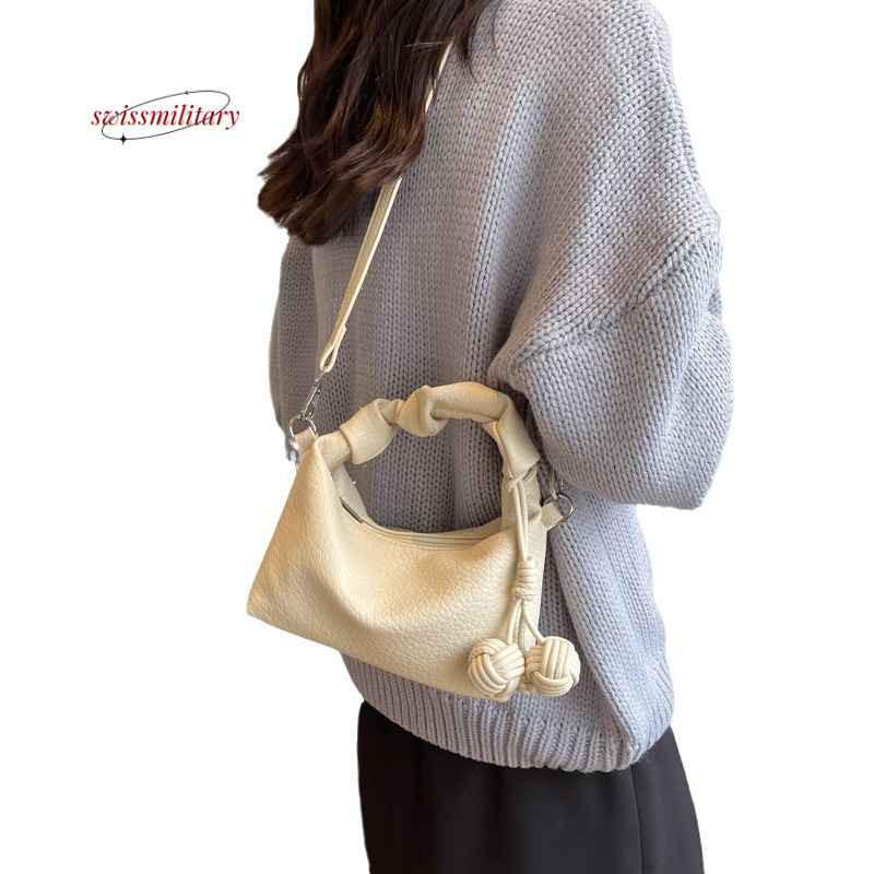 Swissmilitary This year's popular underarm for women in 2024, new niche fashion handbags, versatile single shoulder dumpling bags, crossbody bags