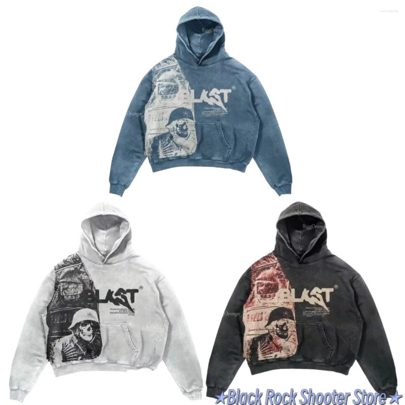 Women's Hoodies Hoodie 2024 Drop Shopp Coats Streetwear Gothic Casual Alphabet Blast Print Pattern Skull Women Haruku Men Clothing