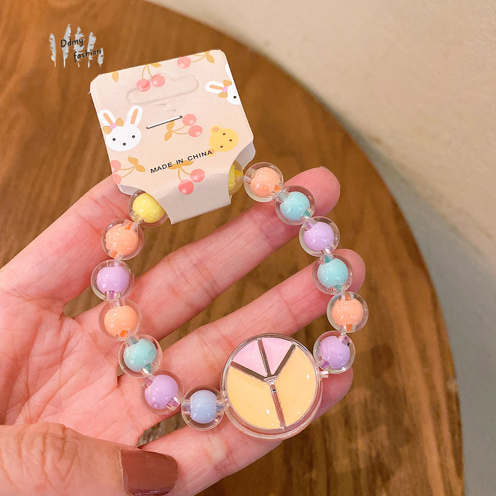 Cartoon Children's Princess Jelly Beaded Cute Girl Baby Student Bracelet Jewelry F08.30-1.5 6cb0a