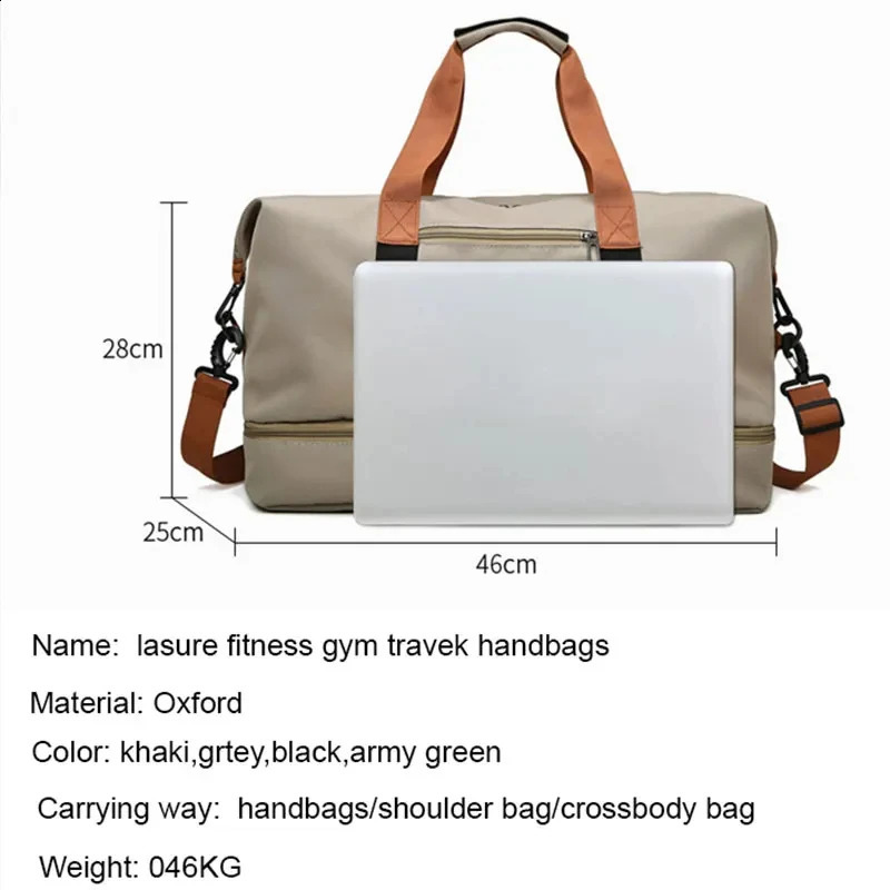 Weekender Bags Travel Duffle Bag for Women Men Gym Fitness Yoga Handbag Luggage Shoulder Crossbody Carry On Short-distance Bags 240829