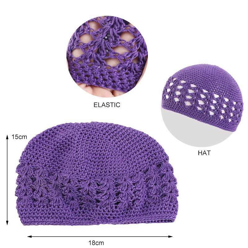 New Kufi Hat for Men Cotton Knit Sklies Beanies Skl Cap for Men Wen Classic Crochet Handmade Winter Keep Warm Accessories X250212