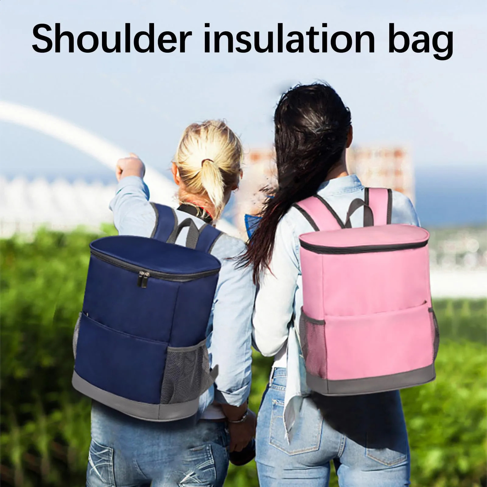 Large Capacity Backpack Insulation Bag Outdoor Cooler Leakproof Camping Beach Hiking Fishing Lunch Picnic Kayak 240829
