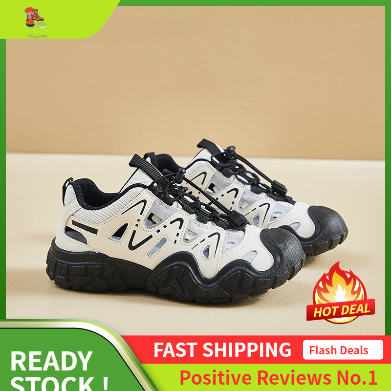 Ddmysports Instagram Korean New Dad Shoes Female Summer Student Running Sports Leisure Ollow Breathable Street Shoot OUTDOOR