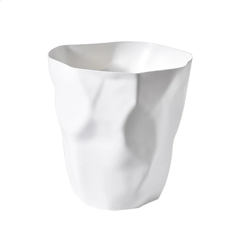 Irregular Trash Can Modern Plastic Garbage Rubbish Bin Waste Basket Flower Pot Drop 240828