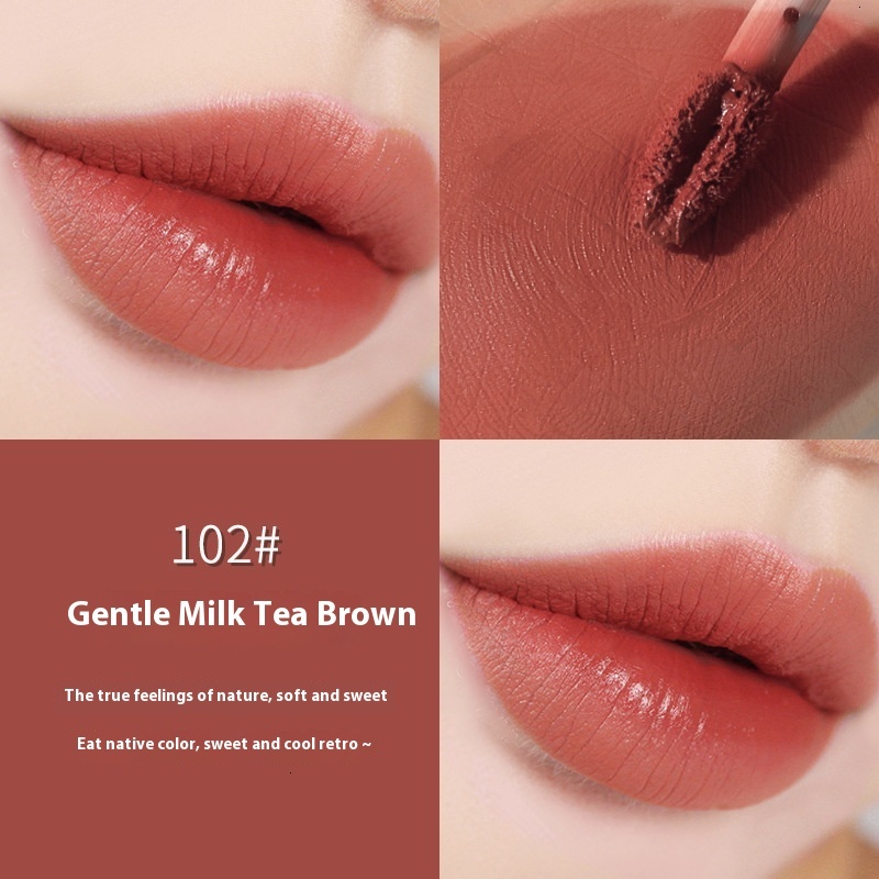 Stay Put Wowwoo Woody Velvet Lip Stain - Non-Fading Bare Lipstick Shade