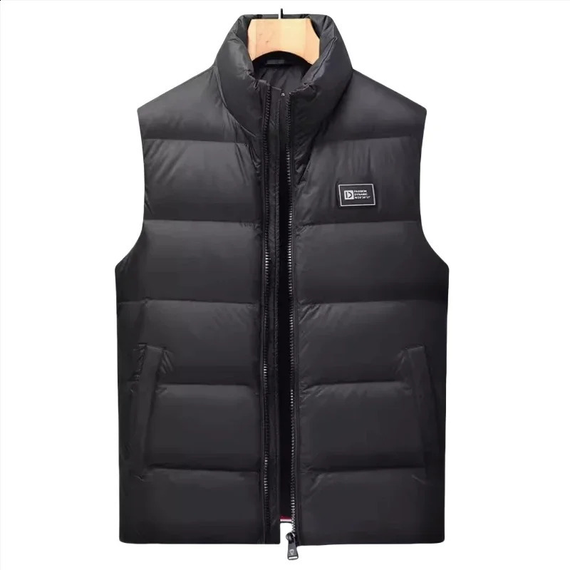 YEAE White Duck Down Jacket Mens Coat Winter Thick Rack Collar Warm Cold Tank Top 240828