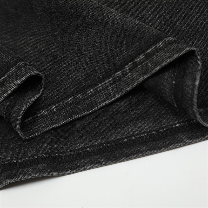 Harajuku 2024 Summer Men Washed Tshirt Black Streetwear Red Face Graphic Clothes Print Short Sleeve Top Cotton Loose Hipster Y2K 240829