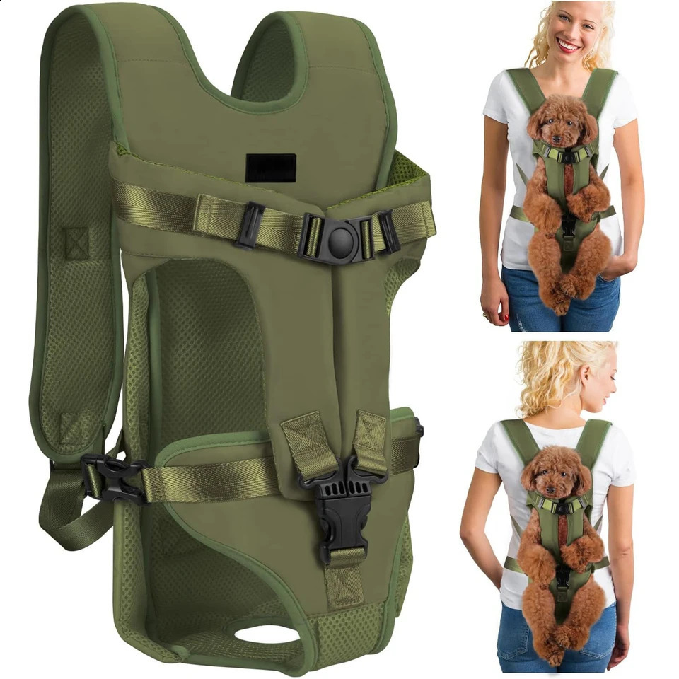 Pet Backpack for Dogs Cat Thickened Sponge Pet Front Dog Backpacks Portable Puppy Transportation Dog Bags 240828