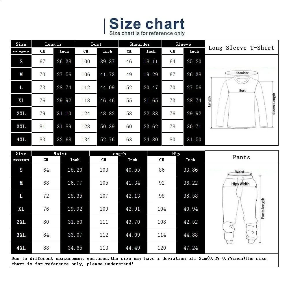 Spring And Autumn Mens Tracksuit Graffiti Set Fashion Oversized Long Sleeve T-shirtsLong Sweatpants Casual Streetwear Clothing 240828