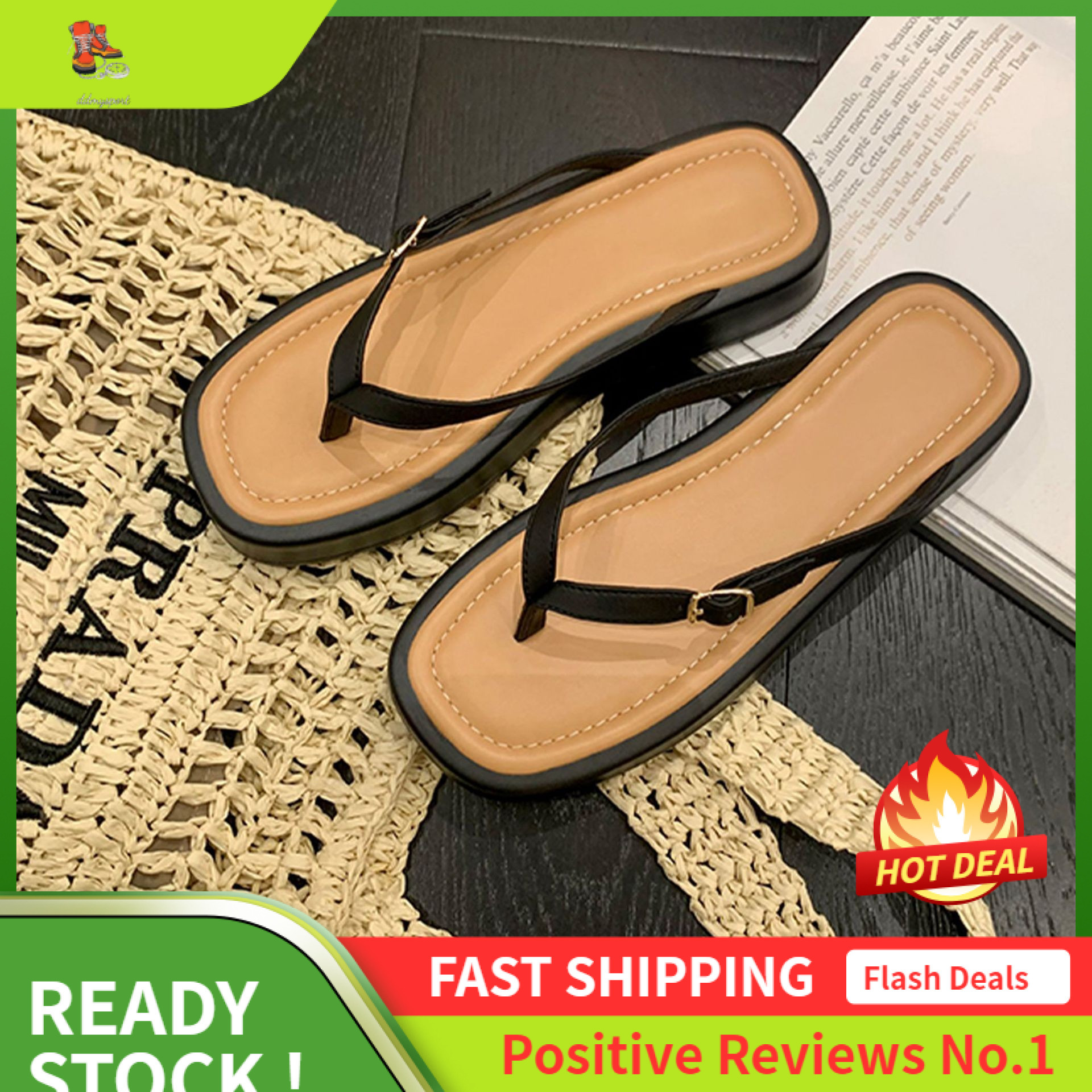 Ddmysports Grape Mom Versatile Square Ead With Igh Thickened Bottom Buckle Strap Wearing Leather Flip Ps For Women Summer OUTDOOR