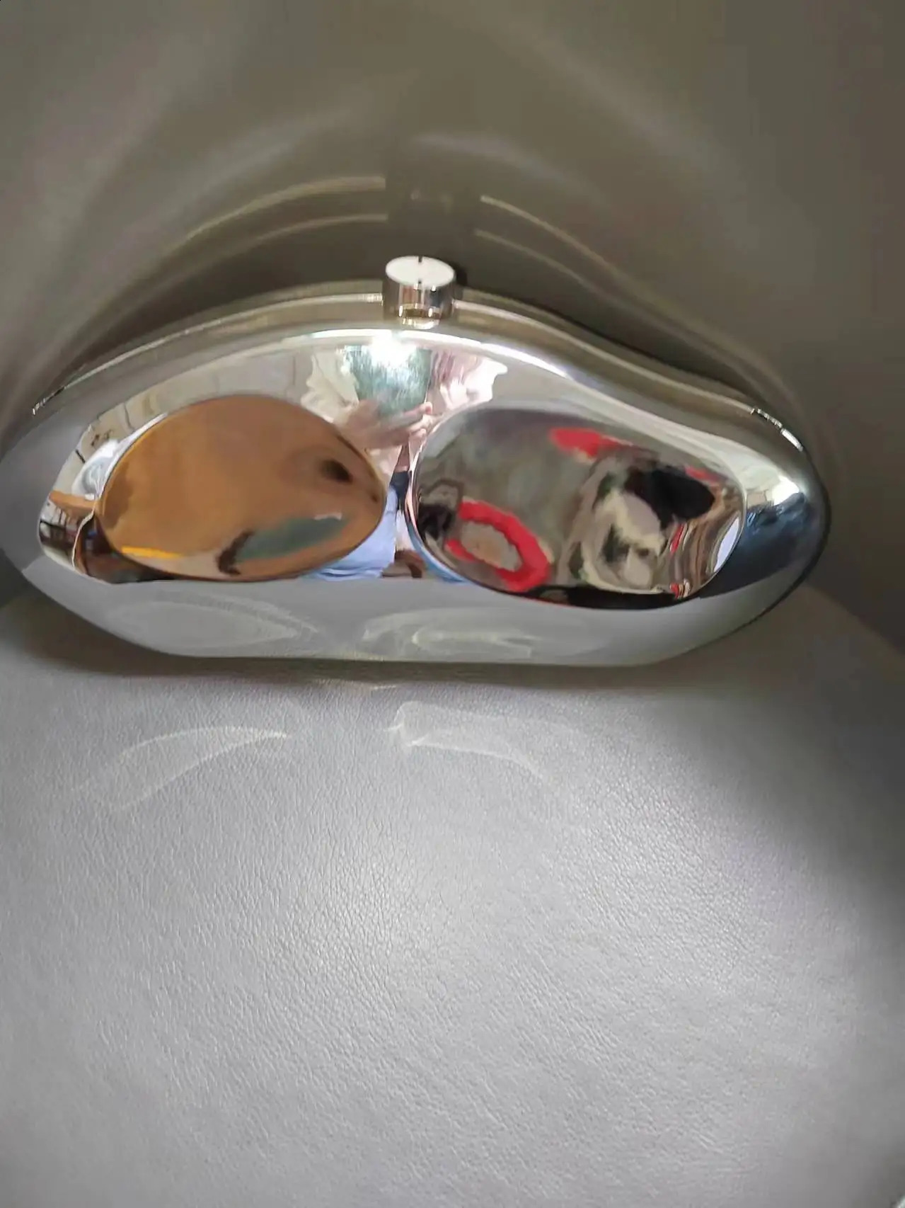 2024 Silver Metal Clutch Party Purse Evening Bag Wedding Bridal Bolsas Sac A Main Wholesale 240829Z