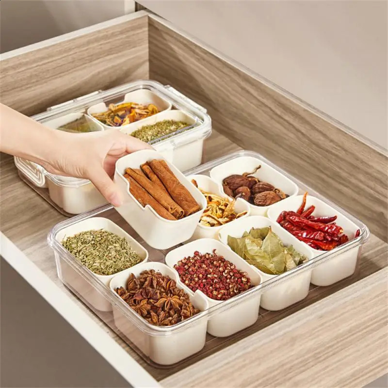 Refrigerator Storage Box Silicone Seal Buckle n Pet Food Grade Household Products Organizer Compartment 240828