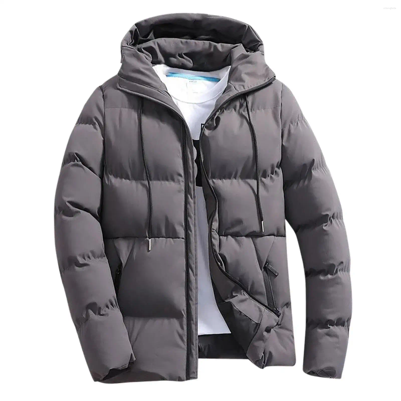 Mens Jackets Fashion Parkas Men Winter Overcoat Casual Jacket Warm Hooded Thick Puffer Coat Outwear Business Hombre